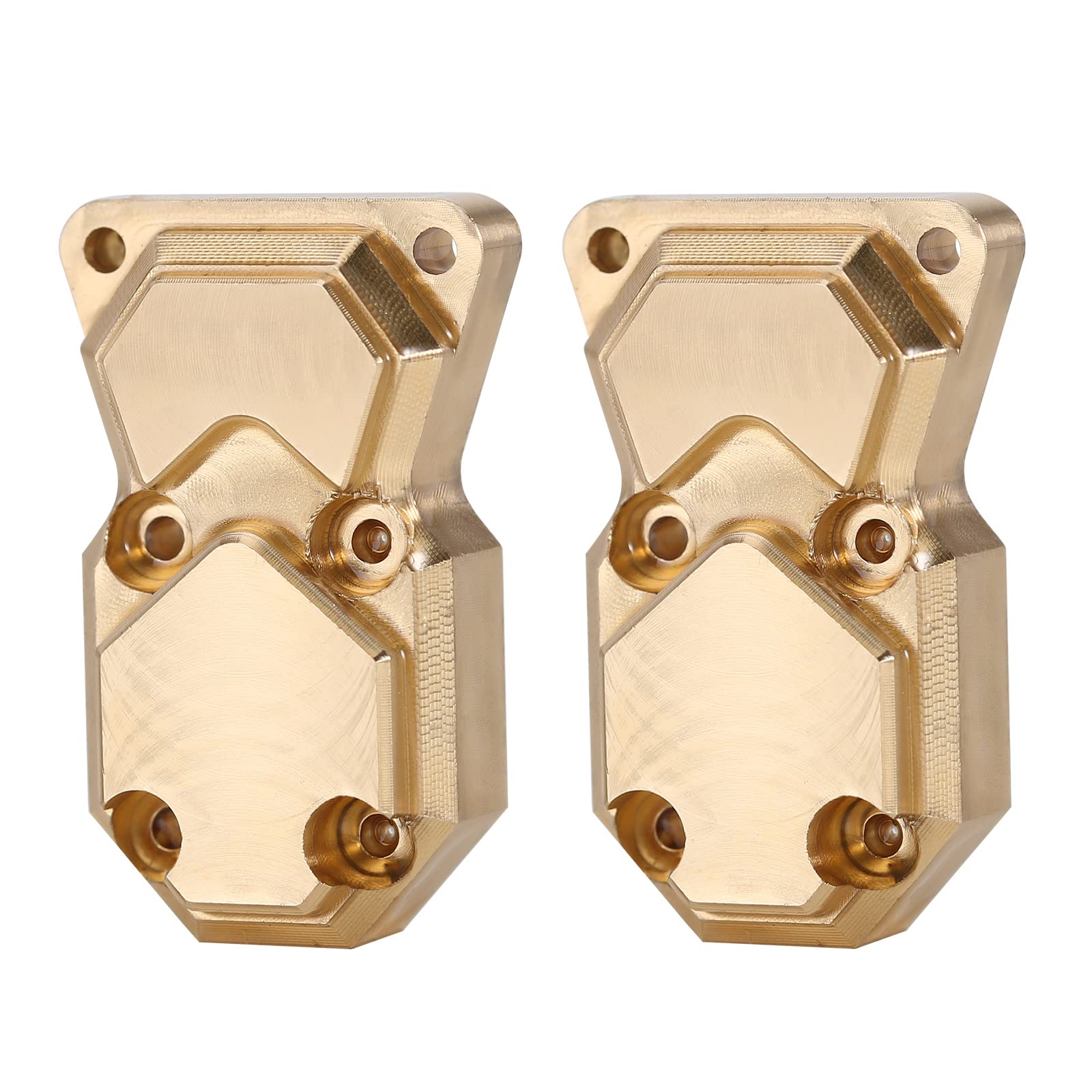 INJORA Brass Diff Cover for SCX24 – Front & Rear Axle Housing Upgrade for Axial Gladiator, Bronco, C10, JLU, Deadbolt (1/24 RC Crawler)