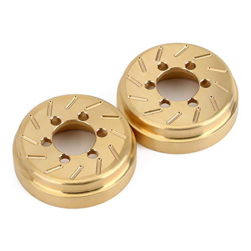INJORA Brass Internal Counterweights for 1.9/2.2 RC Wheel Rims (2pcs, 63g Each)