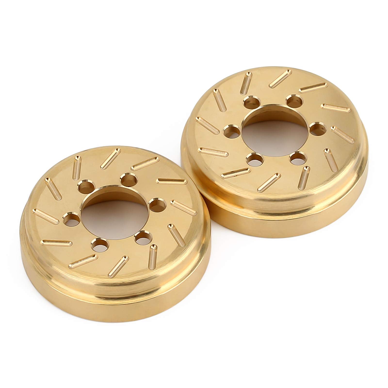 INJORA Brass Internal Counterweights for 1.9/2.2 RC Wheel Rims (2pcs, 63g Each)