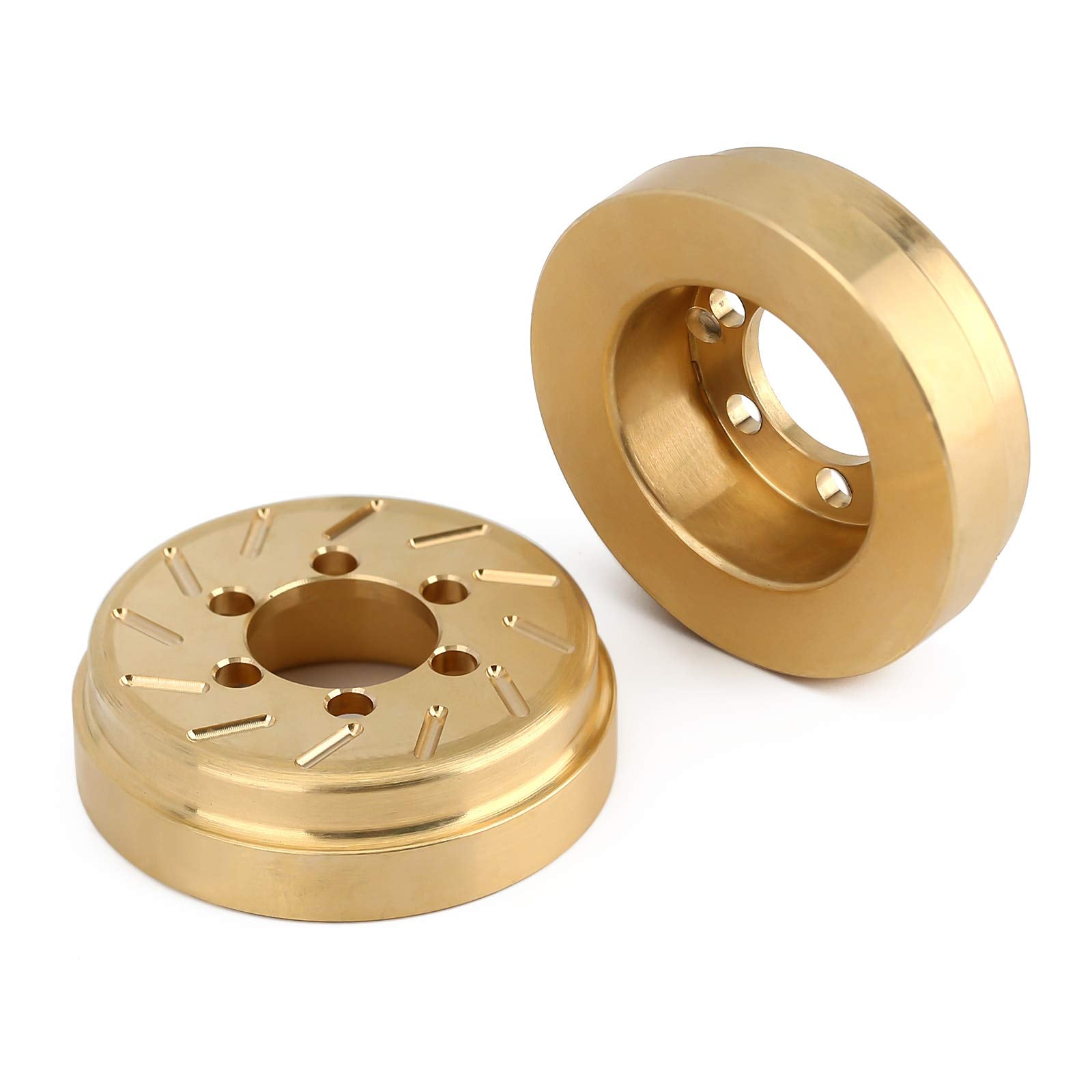 INJORA Brass Internal Counterweights for 1.9/2.2 RC Wheel Rims (2pcs, 63g Each)