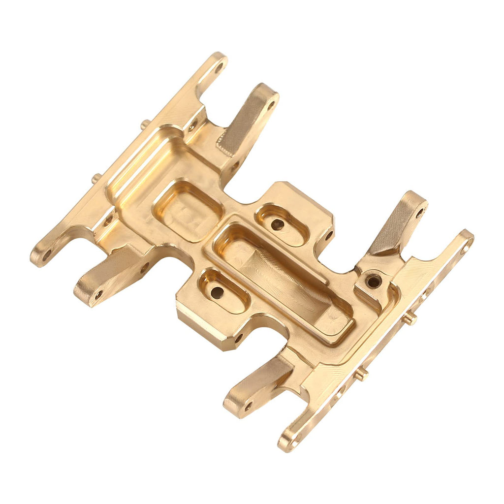 INJORA Brass Skid Plate for 1/24 RC Crawler Axial SCX24 Gladiator Bronco C10 JLU Deadbolt - Gold