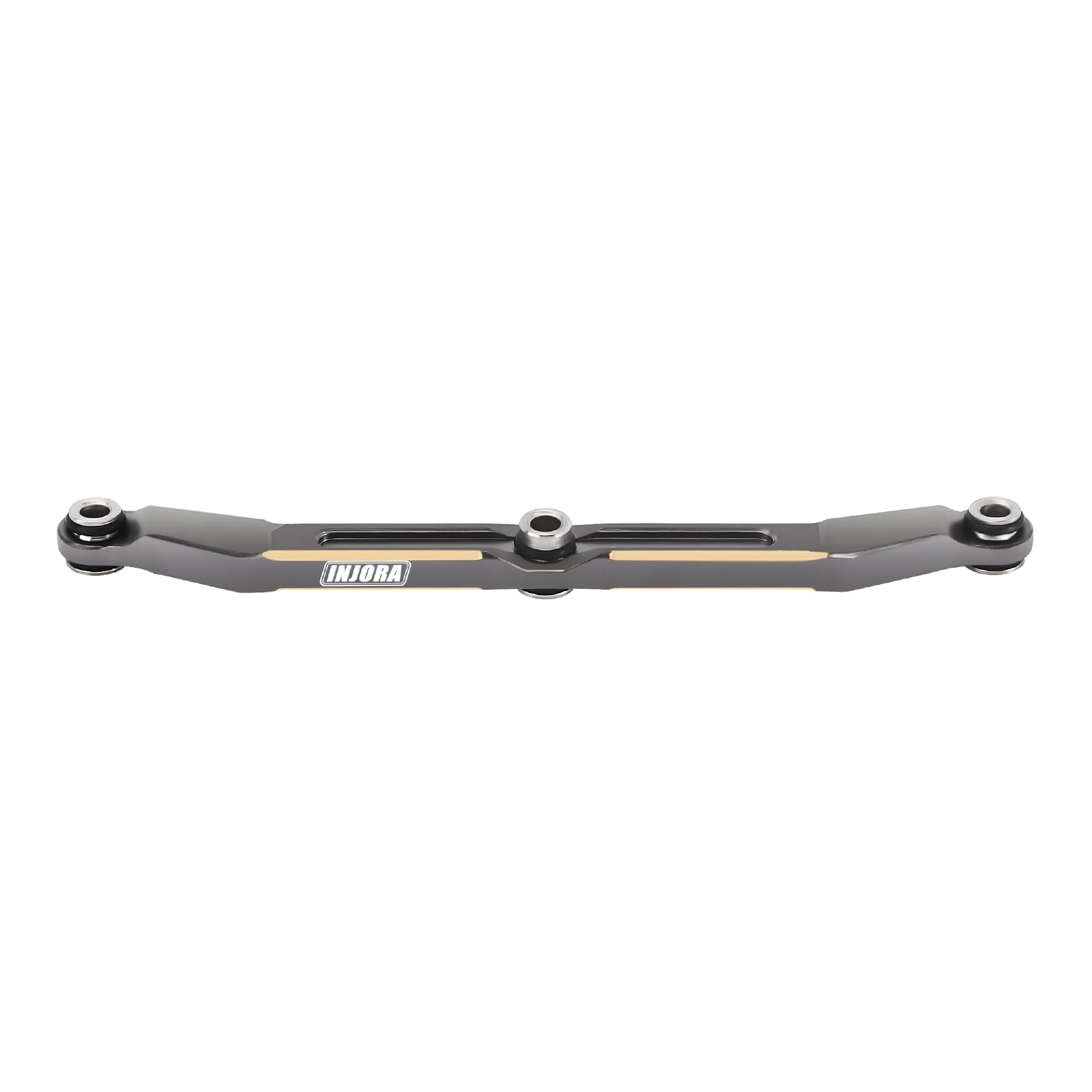 INJORA Brass Steering Link for TRX4M - Grey, 12g, High Clearance Upgrade for 1/18 RC Crawler