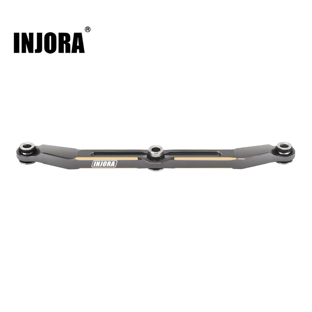 INJORA Brass Steering Link for TRX4M - Grey, 12g, High Clearance Upgrade for 1/18 RC Crawler