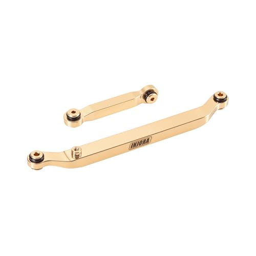 INJORA Brass Steering Links 14g for SCX24 1/24 RC Crawler – CNC Machined Upgrade