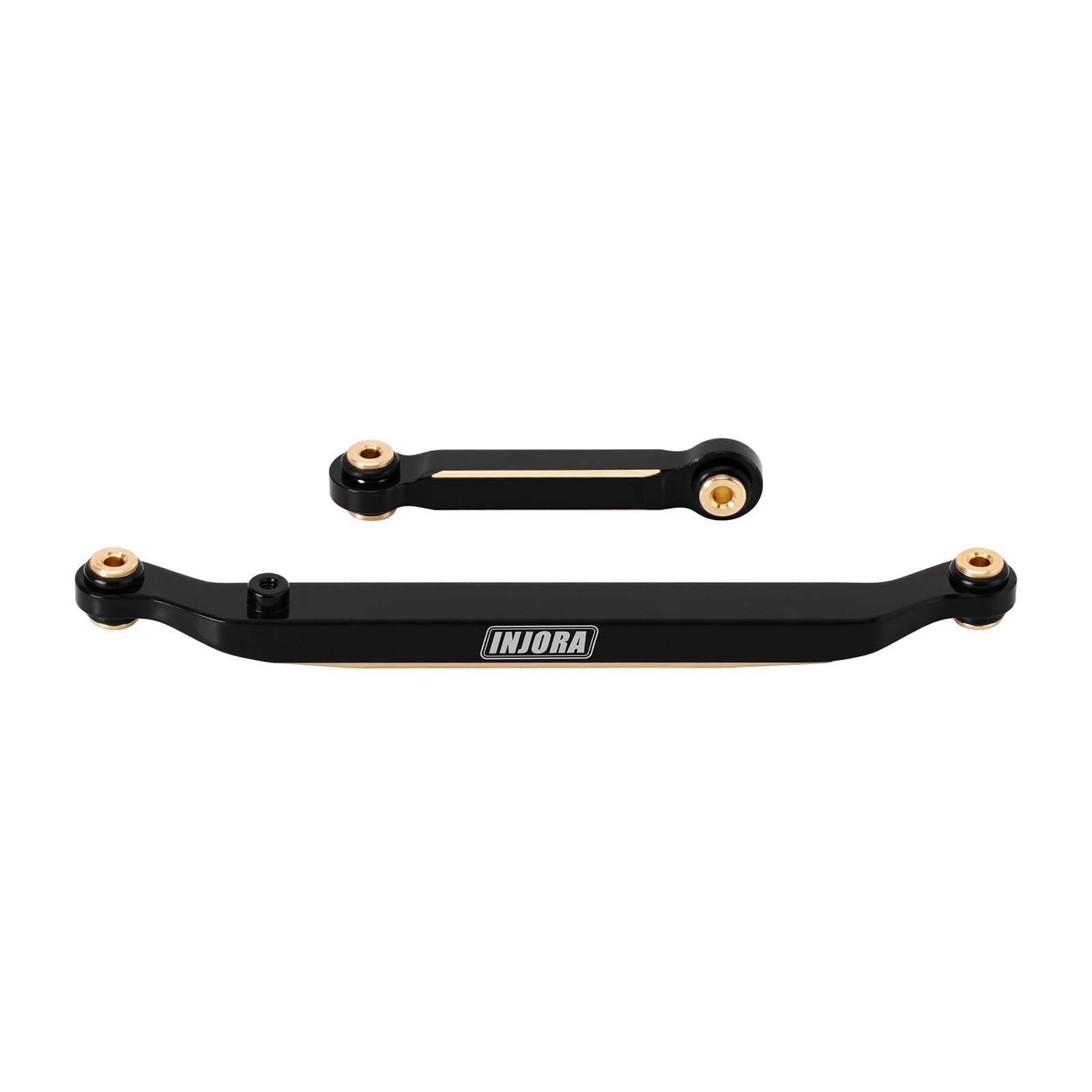 INJORA Brass Steering Links (Black, 14g) – Upgrade for SCX24 1/24 RC Crawler