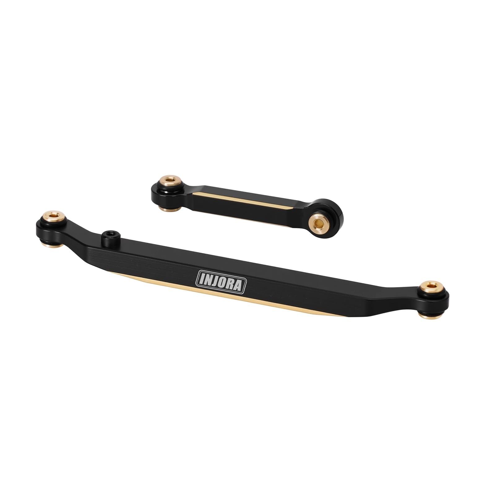 INJORA Brass Steering Links (Black, 14g) – Upgrade for SCX24 1/24 RC Crawler
