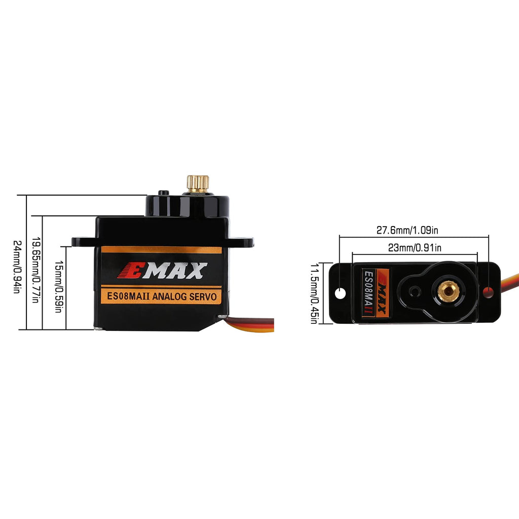 INJORA Emax ES08MAII 12g Analog Servo for SCX24 AX24 RC Crawler Upgrades