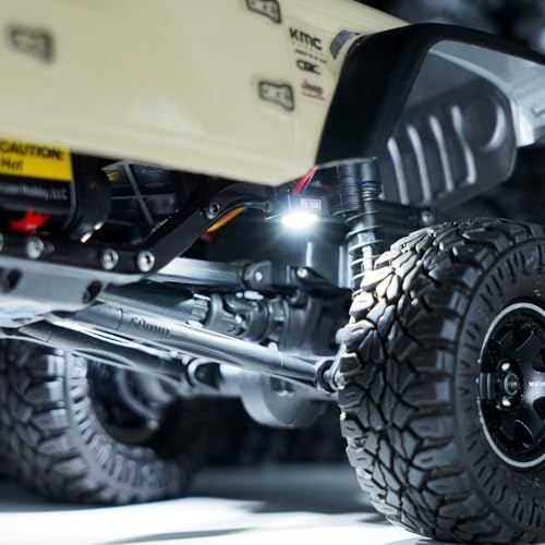 INJORA M1.4 Rock Lights Kit - 4 White LED Lights with Controller for 1/24 RC Crawler