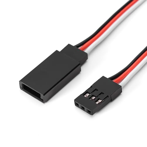 INJORA Magnetic Snap-on JR Extension Cable 2PCS 34.5cm for RC Models