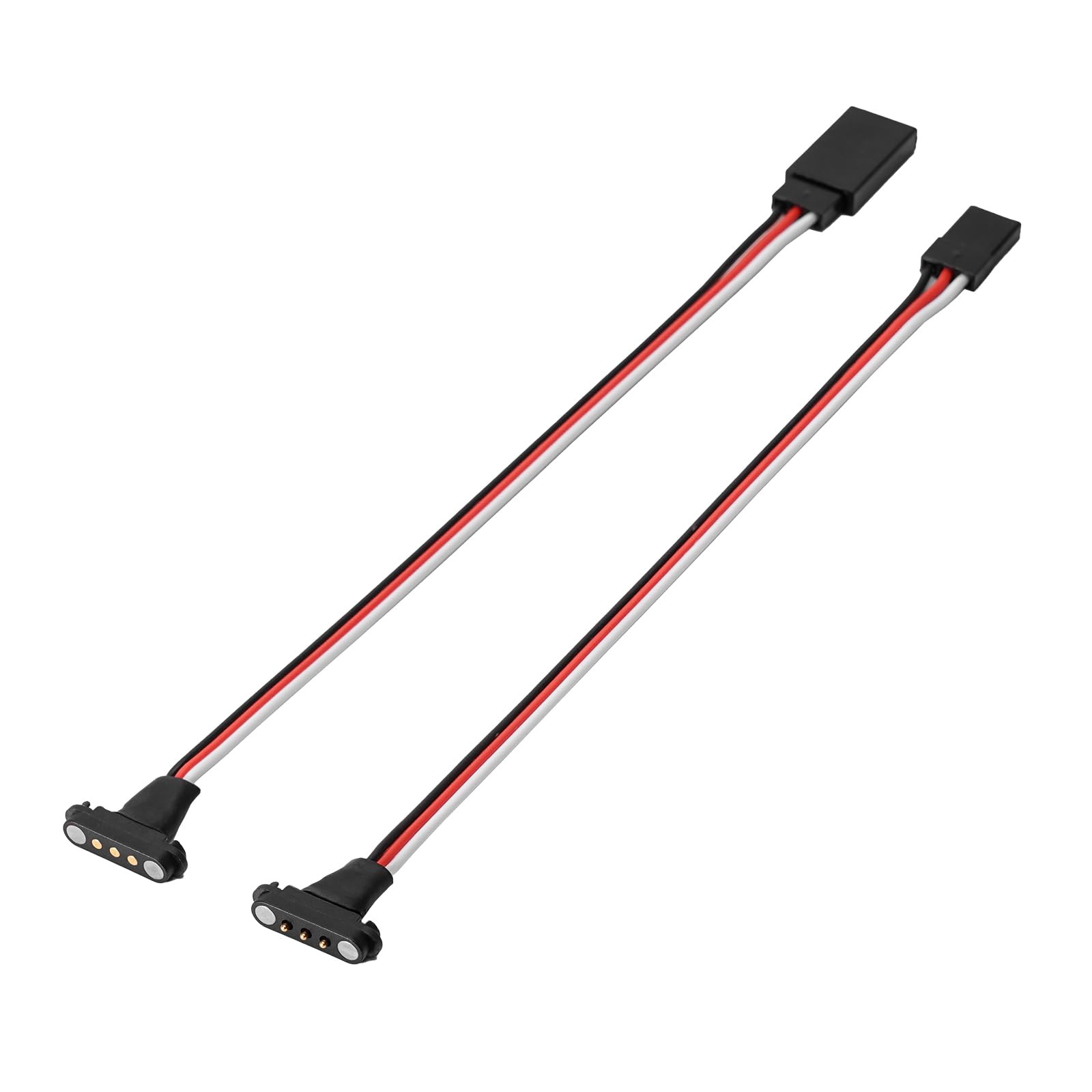 INJORA Magnetic Snap-on JR Extension Cable 2PCS 34.5cm for RC Models