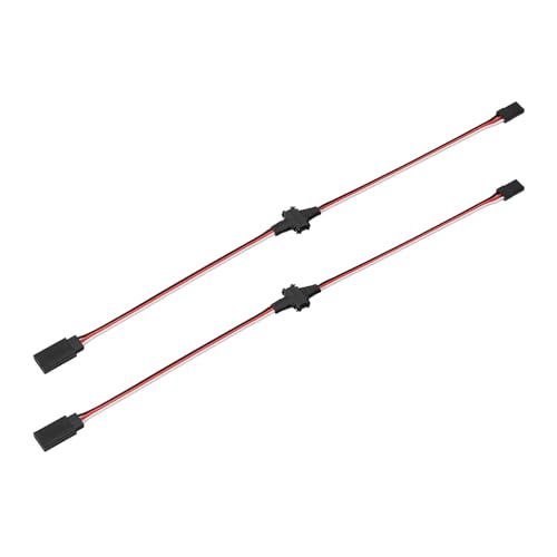 INJORA Magnetic Snap-on JR Extension Cable 2PCS 34.5cm for RC Models