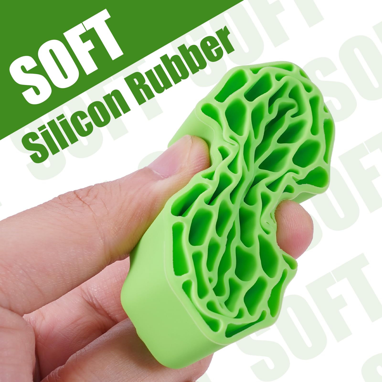 INJORA Silicone Rubber Tire Inserts 4-Pack Green for 68-72mm x 24-27mm 1.3" RC Tires