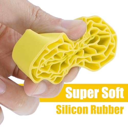 INJORA Silicone Rubber Tire Inserts for 62-64mm x 22-24mm 1.0" Crawler Tires (Yellow)