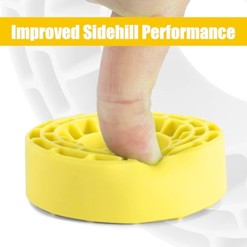 INJORA Silicone Rubber Tire Inserts for 62-64mm x 22-24mm 1.0" Crawler Tires (Yellow)