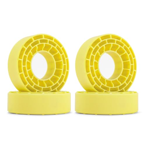 INJORA Silicone Rubber Tire Inserts for 62-64mm x 22-24mm 1.0" Crawler Tires (Yellow)