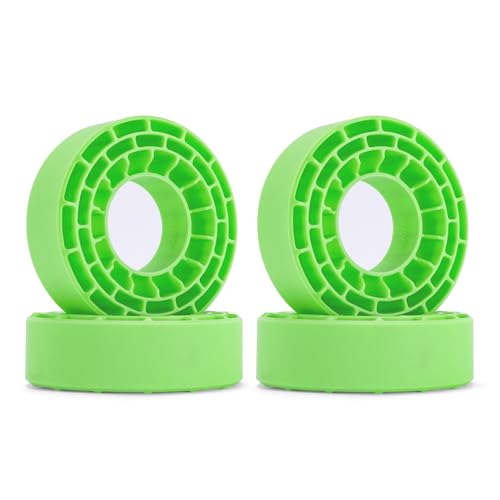 INJORA Silicone Rubber Tire Inserts – Green (Fits 62-64mm x 22-24mm Tires)