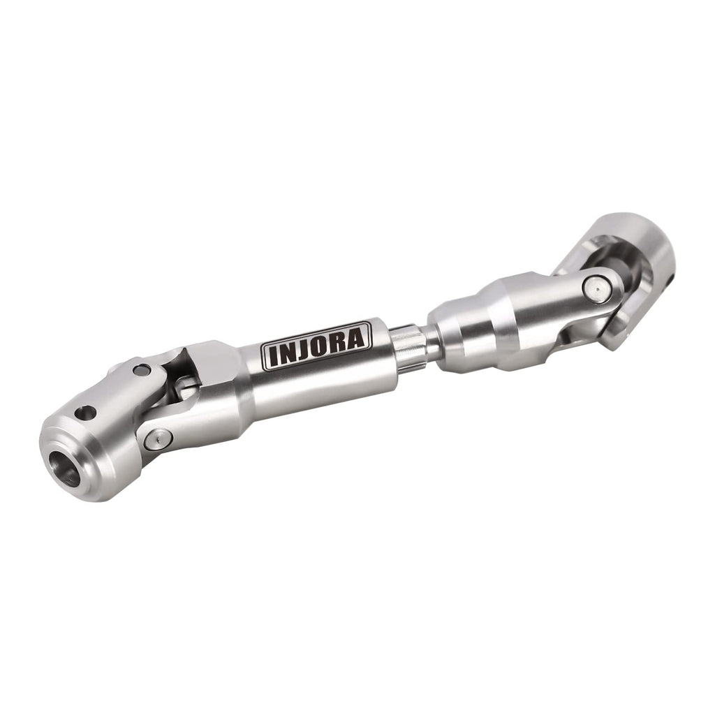 INJORA Stainless Steel Drive Shaft for 1/10 RC Crawlers – SCX10, TRX4, Redcat Gen8 (84-102mm Adjustable)