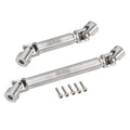INJORA Stainless Steel Drive Shafts for Axial SCX24 Gladiator Dodge Power Wagon (2-Pack)