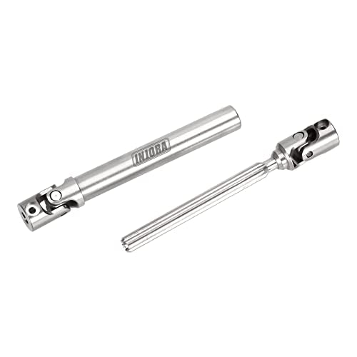 INJORA Stainless Steel Drive Shafts for Axial SCX24 Gladiator Dodge Power Wagon (2-Pack)