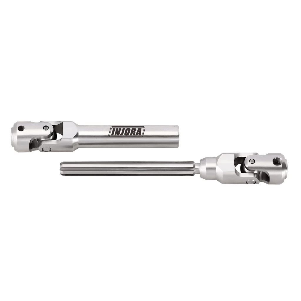INJORA Stainless Steel Heavy-Duty Drive Shaft for 1/10 RC Crawlers (104-139mm)
