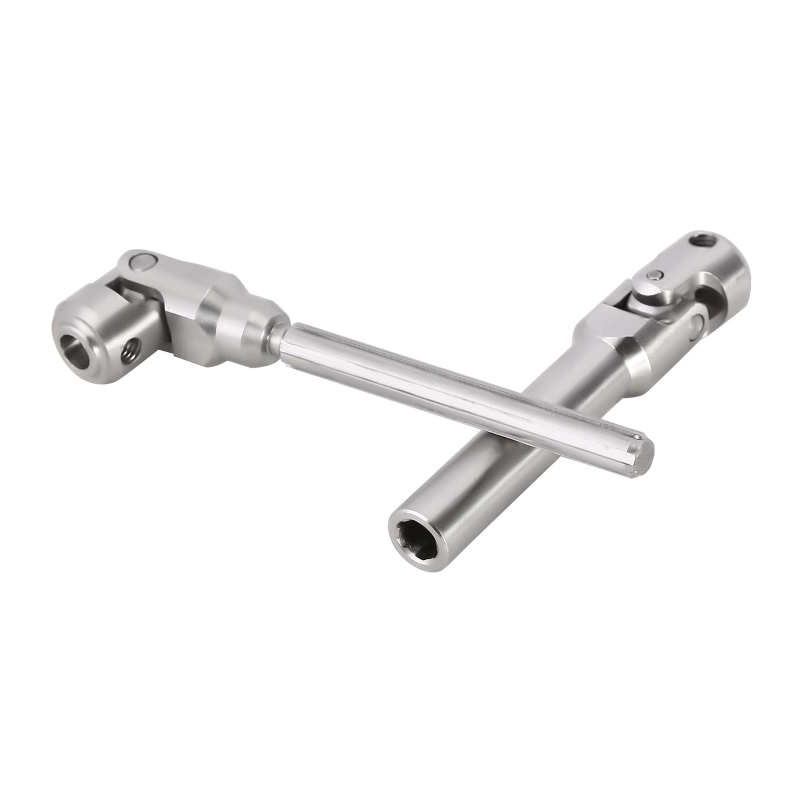 INJORA Stainless Steel Heavy-Duty Drive Shaft for 1/10 RC Crawlers (104-139mm)