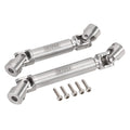 INJORA Steel Drive Shaft 2-Pack for SCX24 C10 JLU Bronco Base Camp 4Runner – Adjustable Lengths, 17g