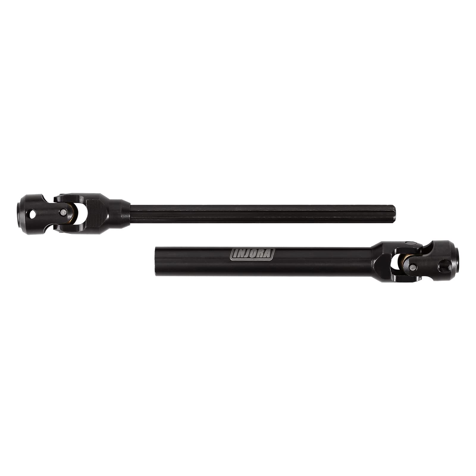 INJORA Steel Heavy-Duty Drive Shaft for 1/10 RC Crawler (129-179mm) - Fits SCX10, TRX4, Redcat Gen8