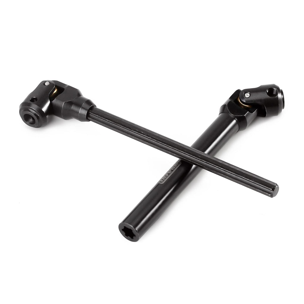 INJORA Steel Heavy-Duty Drive Shaft for 1/10 RC Crawler (129-179mm) - Fits SCX10, TRX4, Redcat Gen8