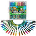 Innovative Designs 24-Pack Minecraft Gel Pens with Glitter – Cute Writing Set for Kids