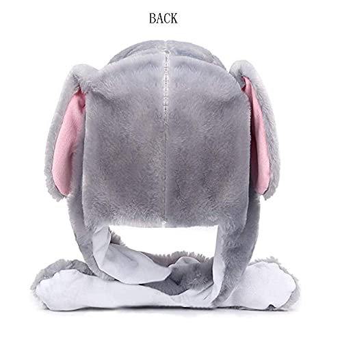 Interactive Moving Ear Bunny Hat – Wiggle Ear Plush Headband for Cosplay, Easter & Halloween