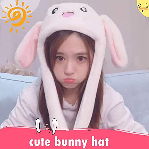 Interactive Moving Ear Bunny Hat – Wiggle Ear Plush Headband for Cosplay, Easter & Halloween