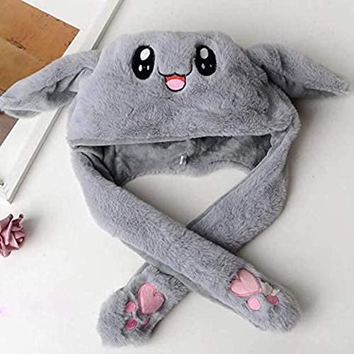 Interactive Moving Ear Bunny Hat – Wiggle Ear Plush Headband for Cosplay, Easter & Halloween