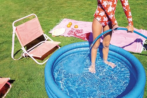 Intex Crystal Blue Inflatable Kiddie Pool – 45-Inch Round Pool for Toddlers