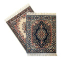 Inusitus 2-Pack Miniature Dollhouse Rugs – 10x7 Inch Oriental Style Carpets for 1:6, 1:12, 1:24 Scales