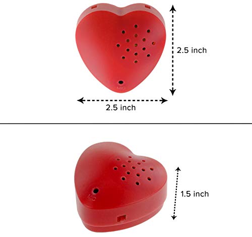 Inventiv 60 Second Voice Recorder Module for Plush Toys - Record Custom Messages in Red
