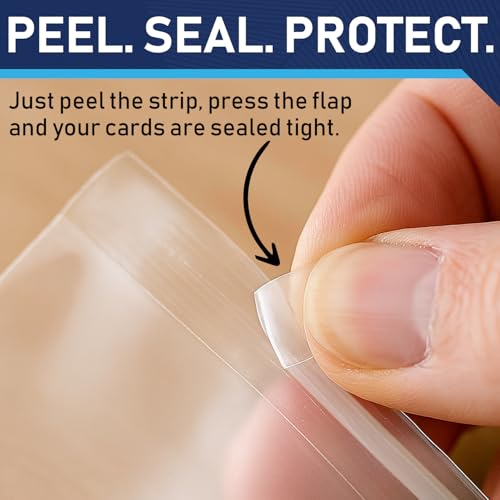 Invested Alliance 500-Pack Resealable Team Bags for Trading Cards – 3 3/8" x 5" Clear Polypropylene Sleeves for Toploaders, Magnetic Holders, and Sports Card Protection