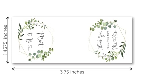 InvitationHouse 48 Greenery Mint to Be Wedding Favor Stickers for Tic Tac Containers