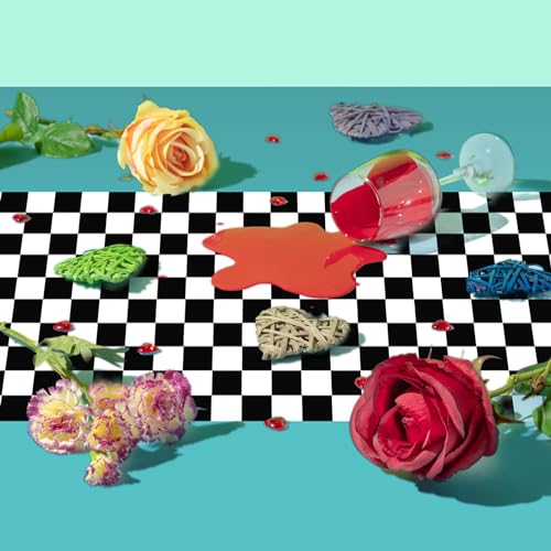 Irenare Car Birthday Party Supplies: 3 Cyan Racetrack Tablecloths 54x108 Inches