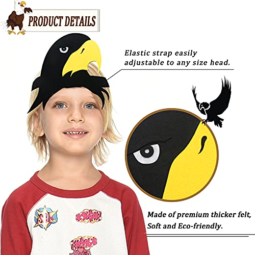 IROLEHOME Kids Bird Costume Wings and Headband Set - Eagle Dress-Up Cape for Boys Girls Ages 3-12, Lightweight Chiffon Party Favor