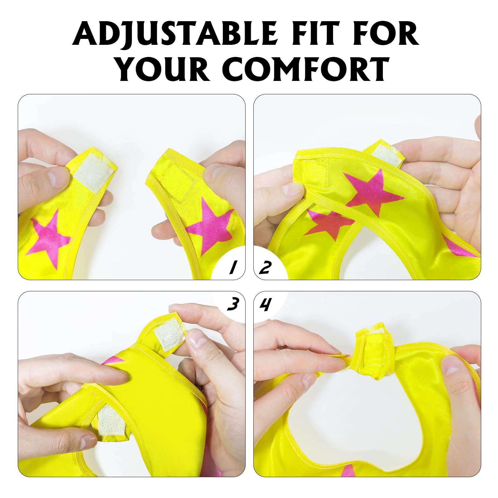 iROLEWIN Superhero Cape Set for Kids - Costume with Mask and Bracelet, Ages 3-9