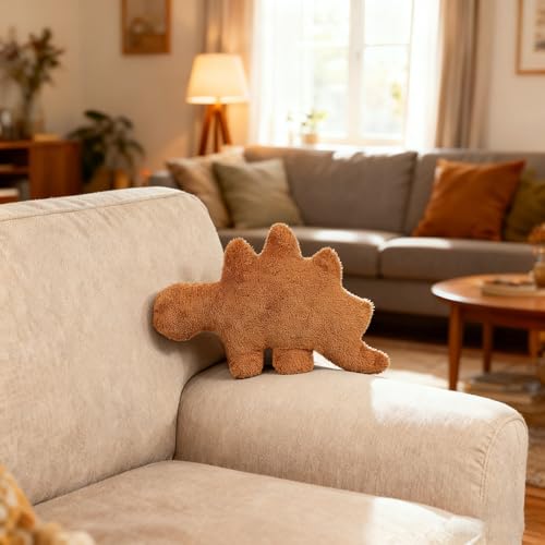 Isaacalyx 18-Inch Dino Nugget Pillow – Soft Dinosaur Plush Toy for Kids, Birthday Gifts & Party Decor