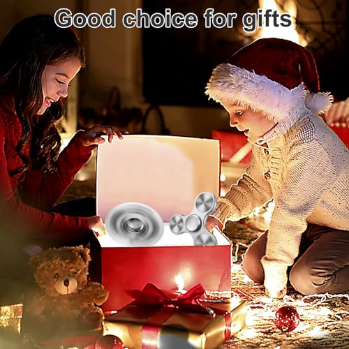 Isapral Metal Fidget Spinner – Stainless Steel Bearing, 4-8 Min Spins, Stress & Anxiety Relief for Kids and Adults