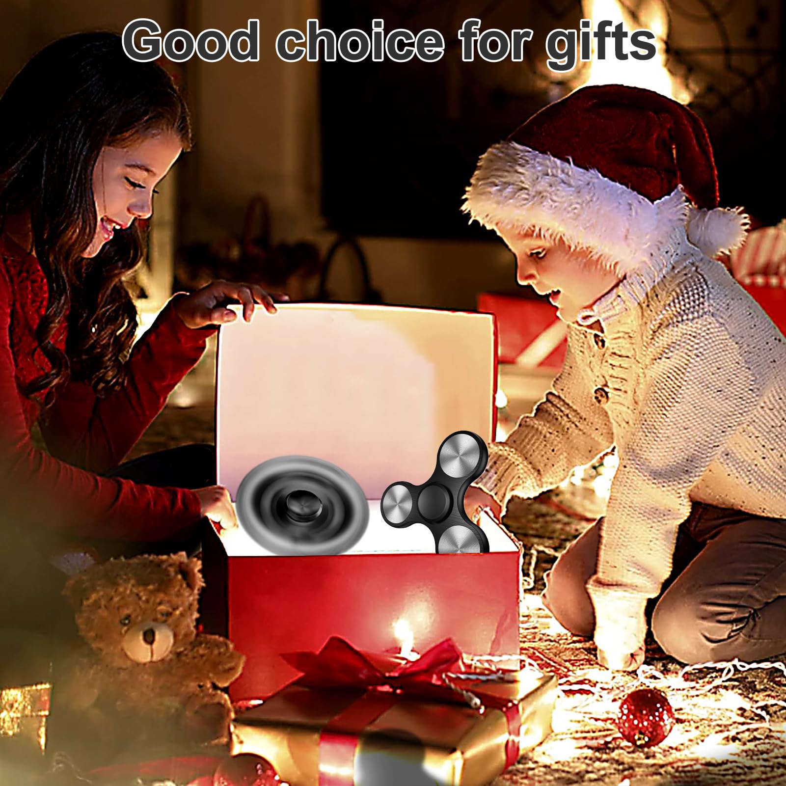 Isapral Metal Fidget Spinner – Stainless Steel Bearing, 4-8 Min Spins, Stress & Anxiety Relief for Kids and Adults