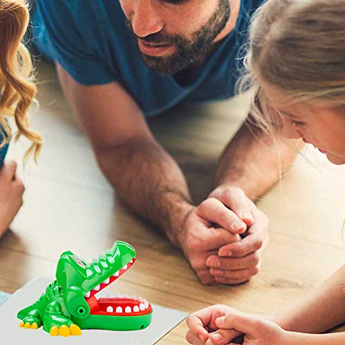 iShyan Crocodile Teeth Game for Kids - Biting Finger Dentist Toy, 1-4 Players, Portable Travel Game