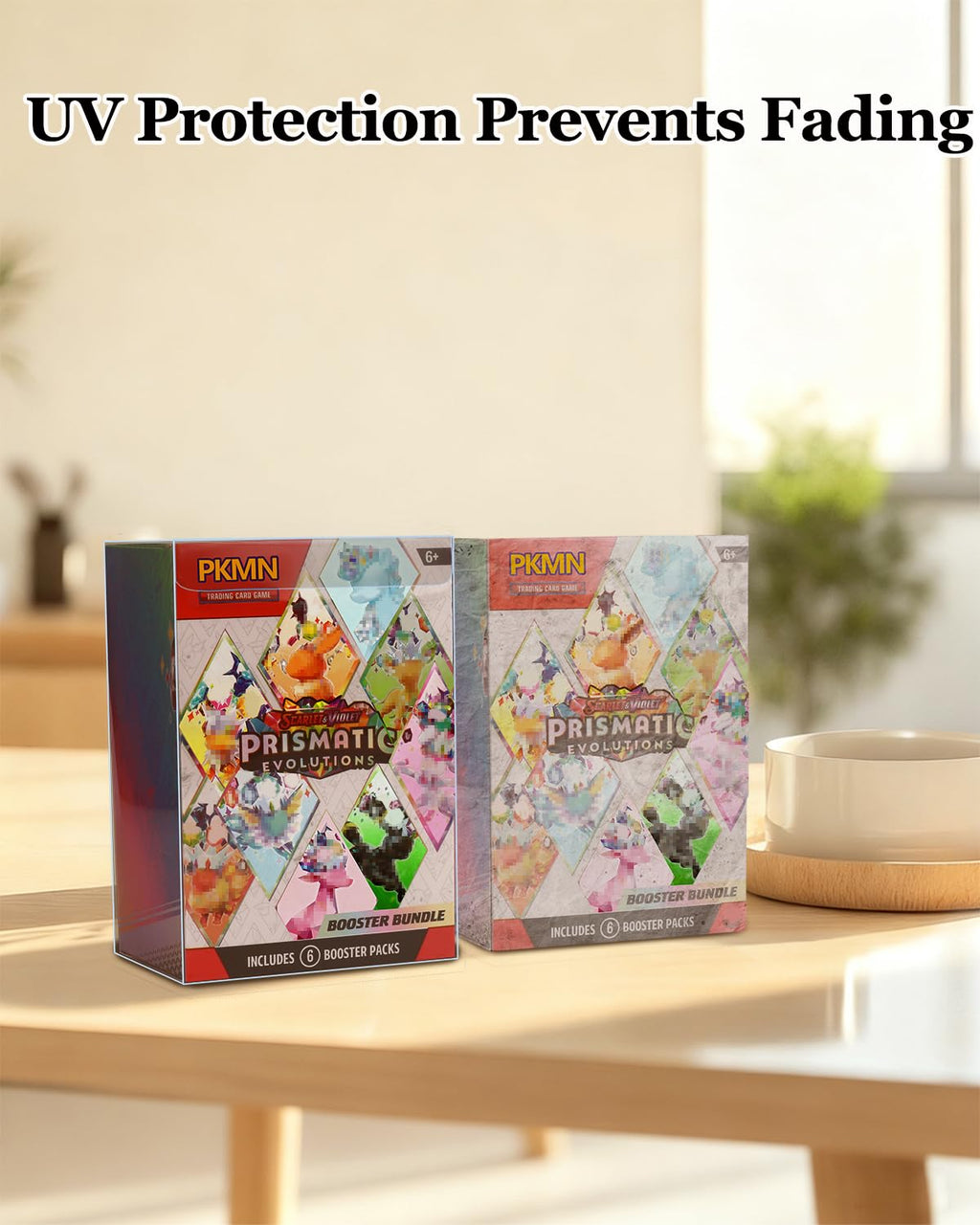 ISPEUIAL 12-Pack Booster Bundle Protector Case - 0.5mm Rigid PET Clear Display for Prismatic Evolutions/Journey Together/Destined Rivals, Dust-Proof & Crush-Resistant