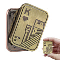 ITOKEY Metal Fidget Slider Poker Push Card - EDC Magnetic Toy for Adults and Teens