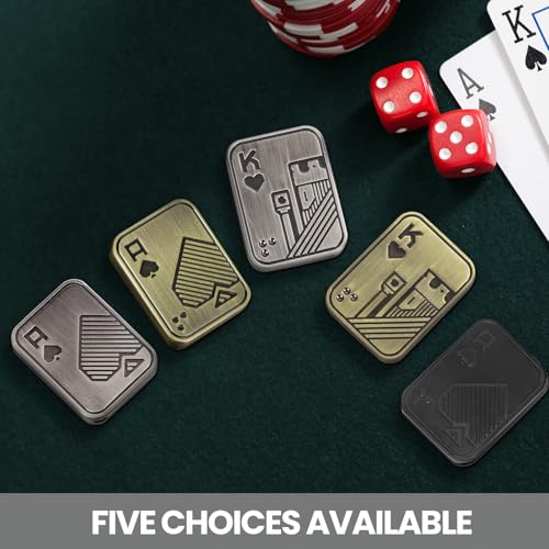 ITOKEY Metal Magnetic Fidget Slider – EDC Poker Card Desk Toy for Stress Relief, Click Sound, Gifts for Adults with ADHD