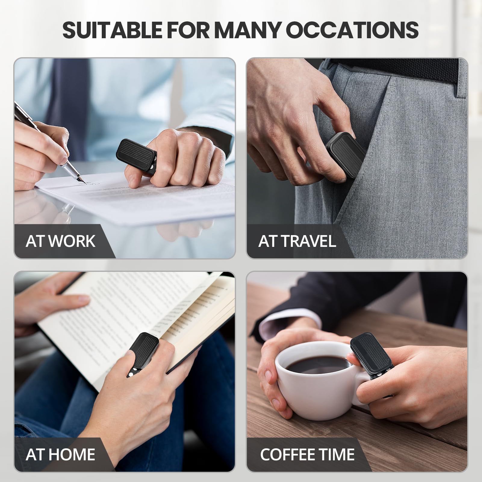 ITOKEY Stainless Steel Magnetic Fidget Slider - Stress Relief EDC Toy for Adults - Portable Desk Fidget for Anxiety and ADHD