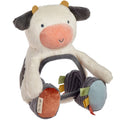 Itzy Ritzy Cow Tummy Time Mirror with Crinkle & Jingle Sounds for Sensory Play
