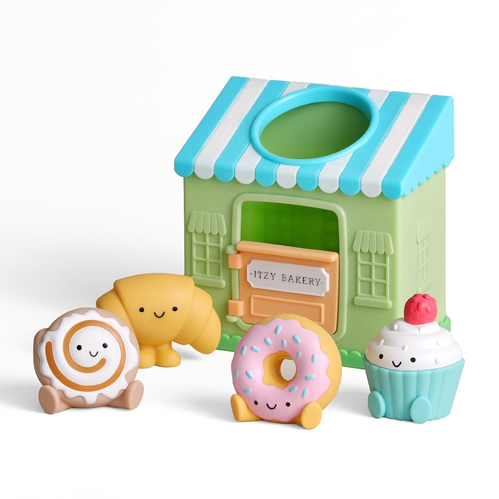 Itzy Ritzy Put & Take Activity Toy (Bakery) – Soft Squeezable Pieces for Infants & Toddlers